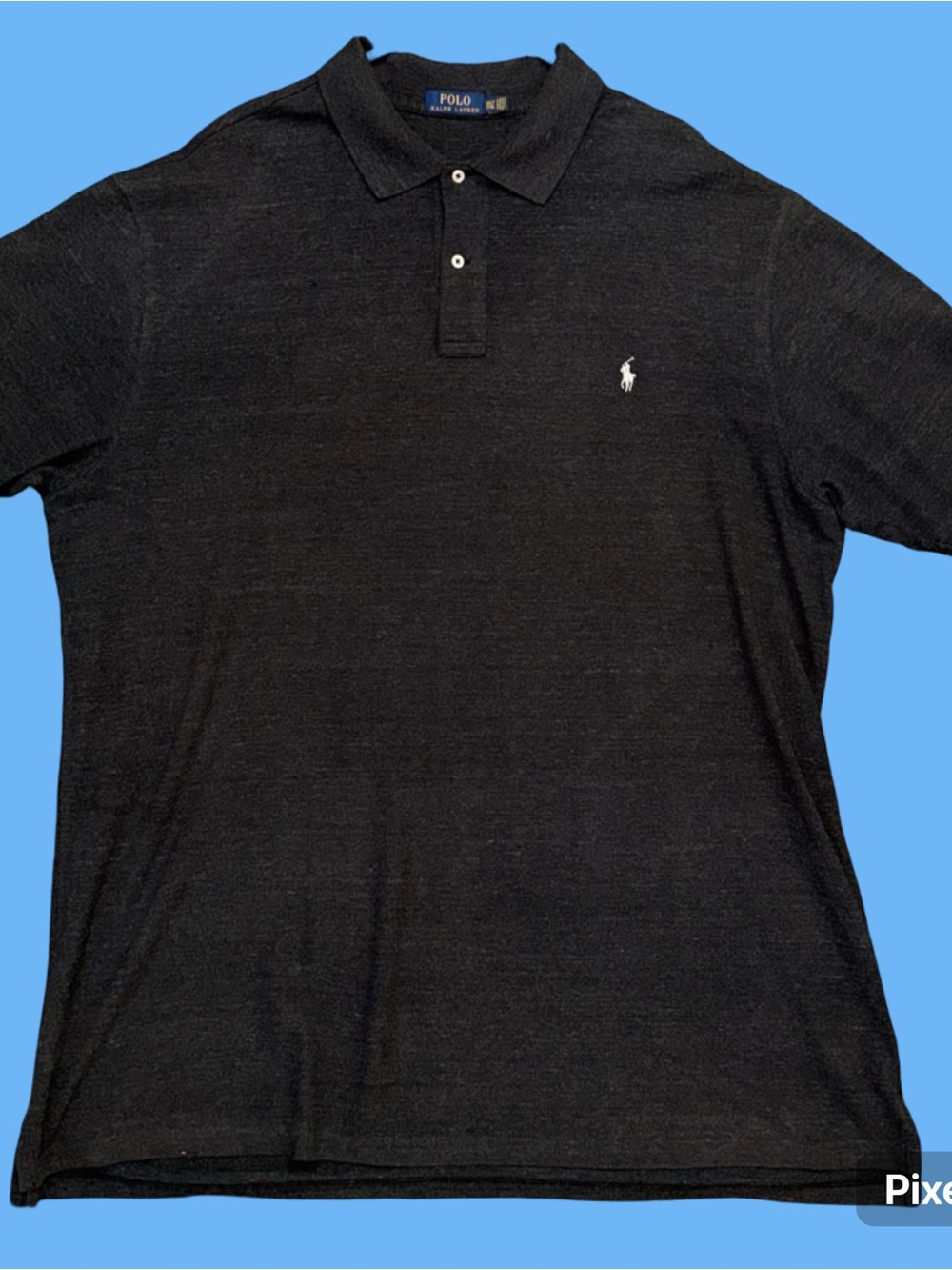 Polo by Ralph Lauren solid grey small white pony embroidered 3xl